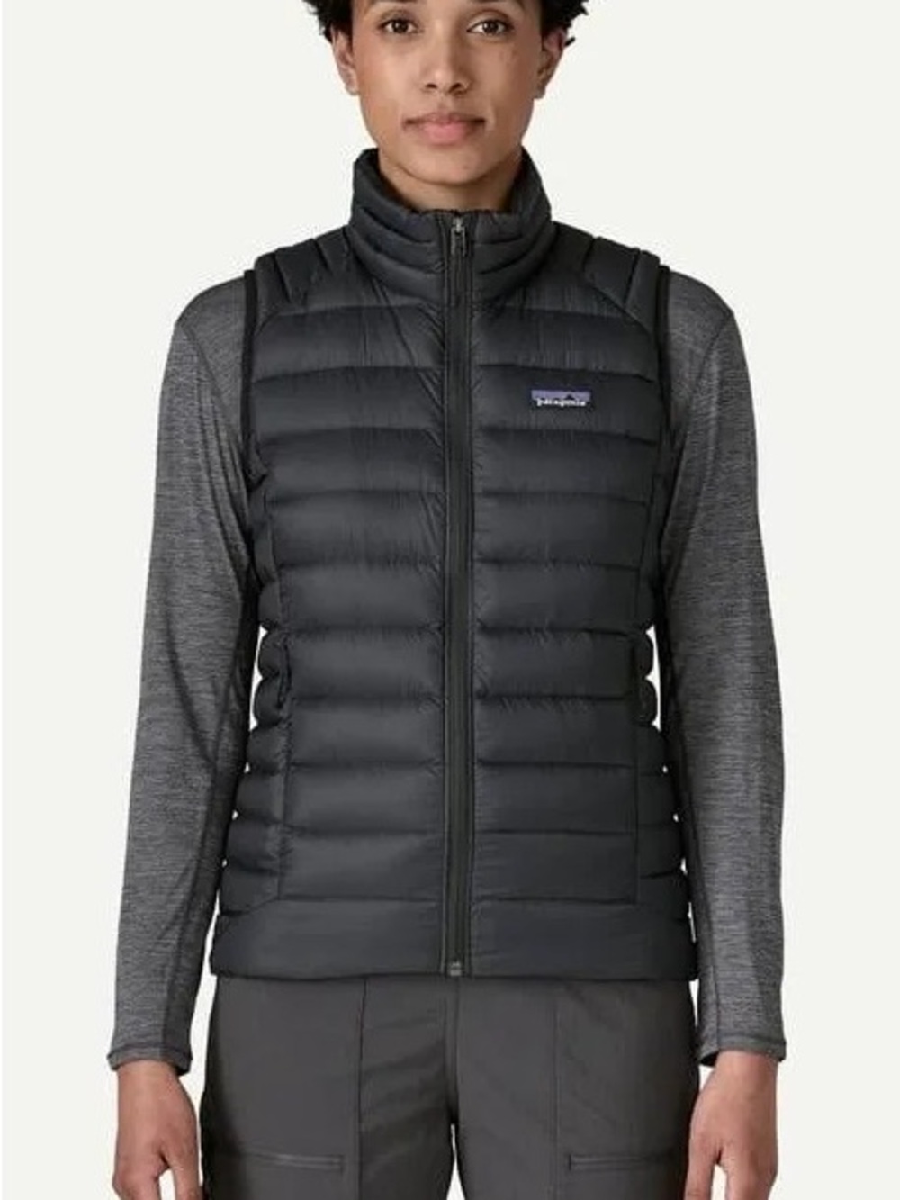 Patagonia Womens Black Down Sweater Vest - Lightweight Insulated Vest